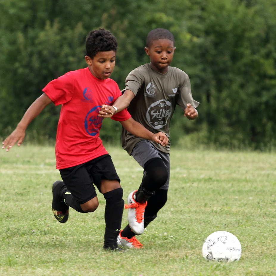 Boys Playing Soccer