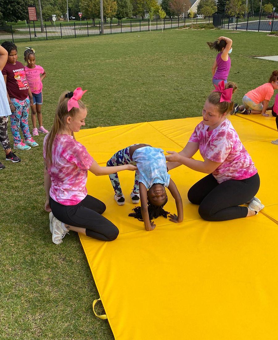 Kids In Flint Doing Gymnastics